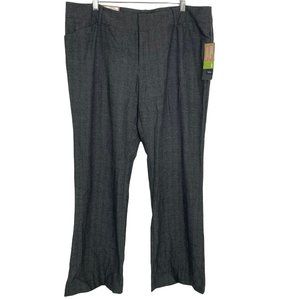 Mossimo Pants Stretch Trousers Womens Size 16 Mid Waist Stretch Hip Black